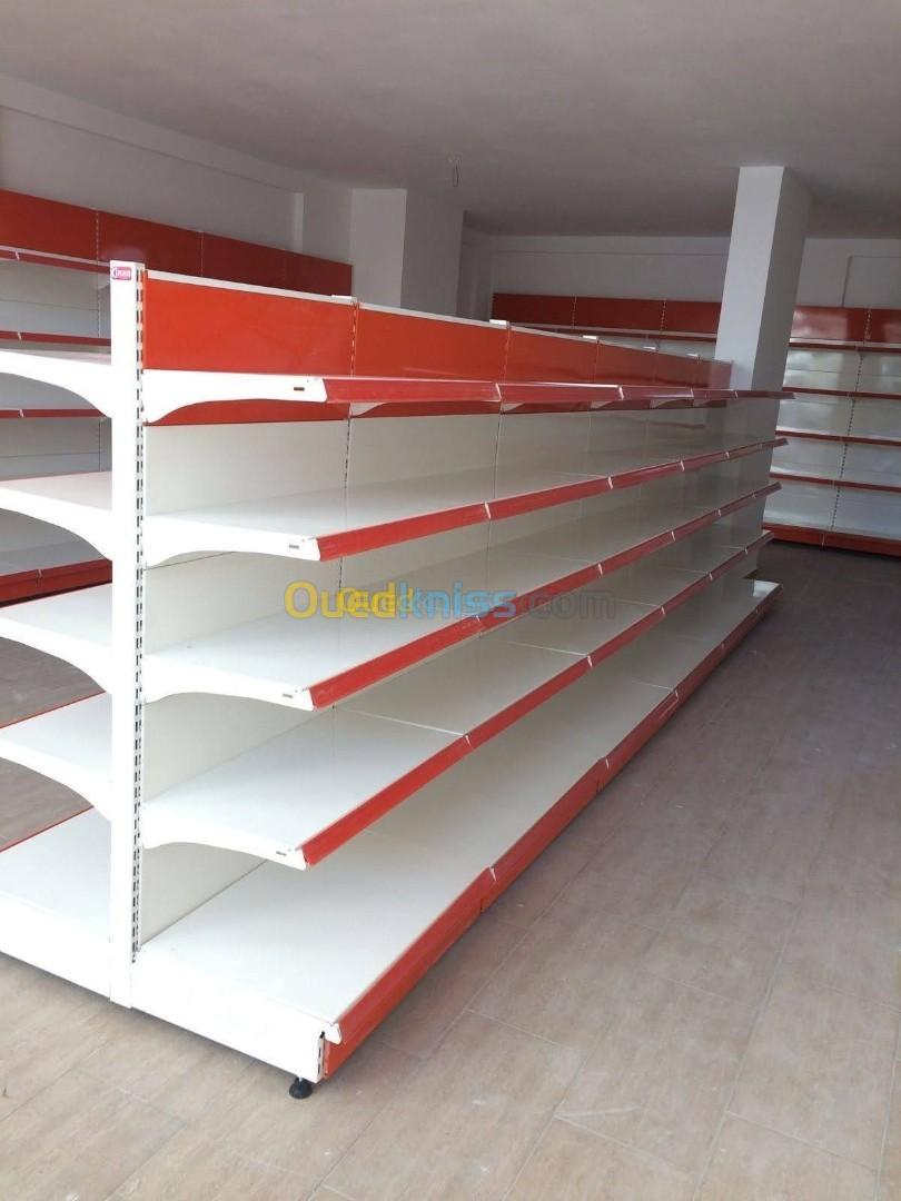 RAYONNAGE SUPERETTE / ETAGERE POUR ARCHIVAGE / RACK DE STOCKAGE / PRESENTOIR