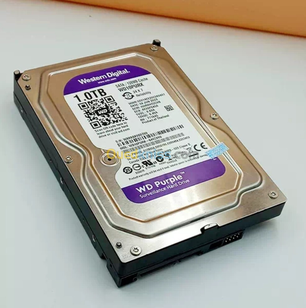 Disque Dur Western Digital SATA WD 10PURX 1.0TB