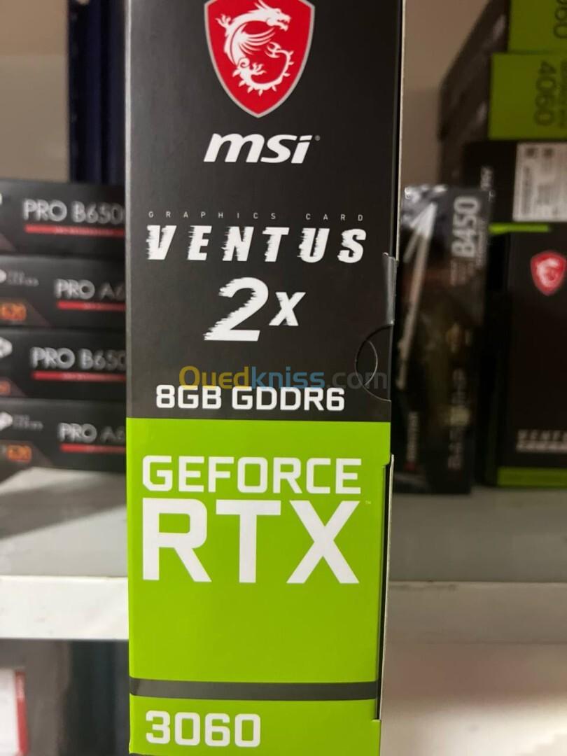 Carte Graphique MSI GeForce RTX 3060 VENTUS 2X 8G OC 3DP 1HDMI 