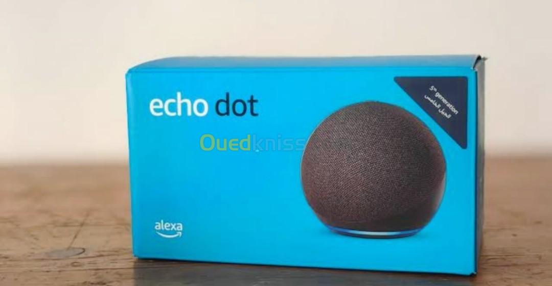 Echo Dot (5e génération, modèle 2022), Enceinte connectée Bluetooth et  Wi-Fi au son puissant encore plus imposant, avec Alexa