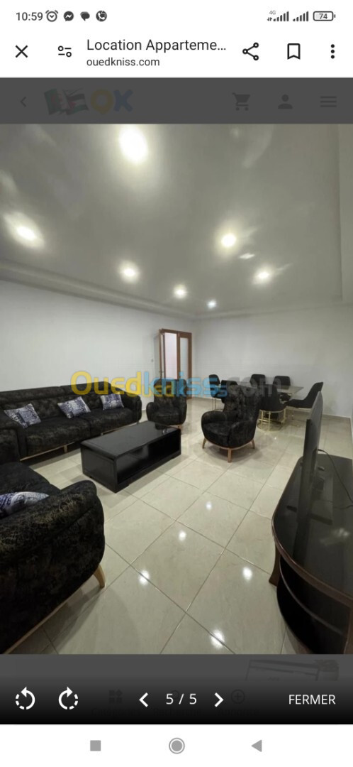 Location Appartement F3 Alger Ouled fayet