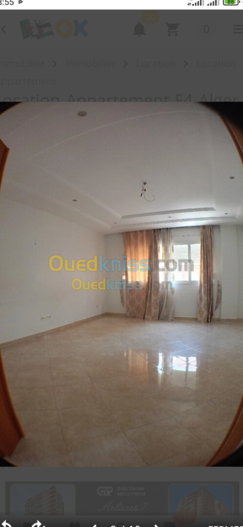 Location Appartement F4 Alger Ouled fayet