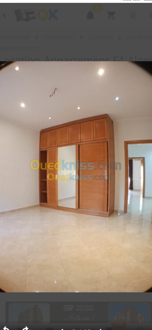 Location Appartement F4 Alger Ouled fayet