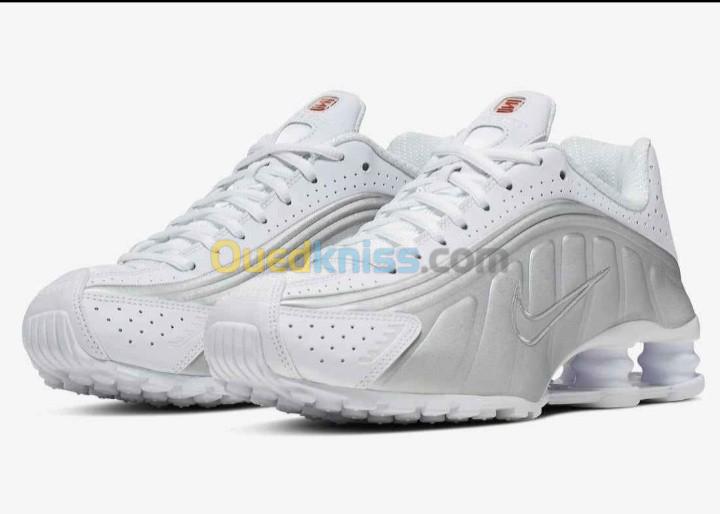 Nike Shox R4 Silver White