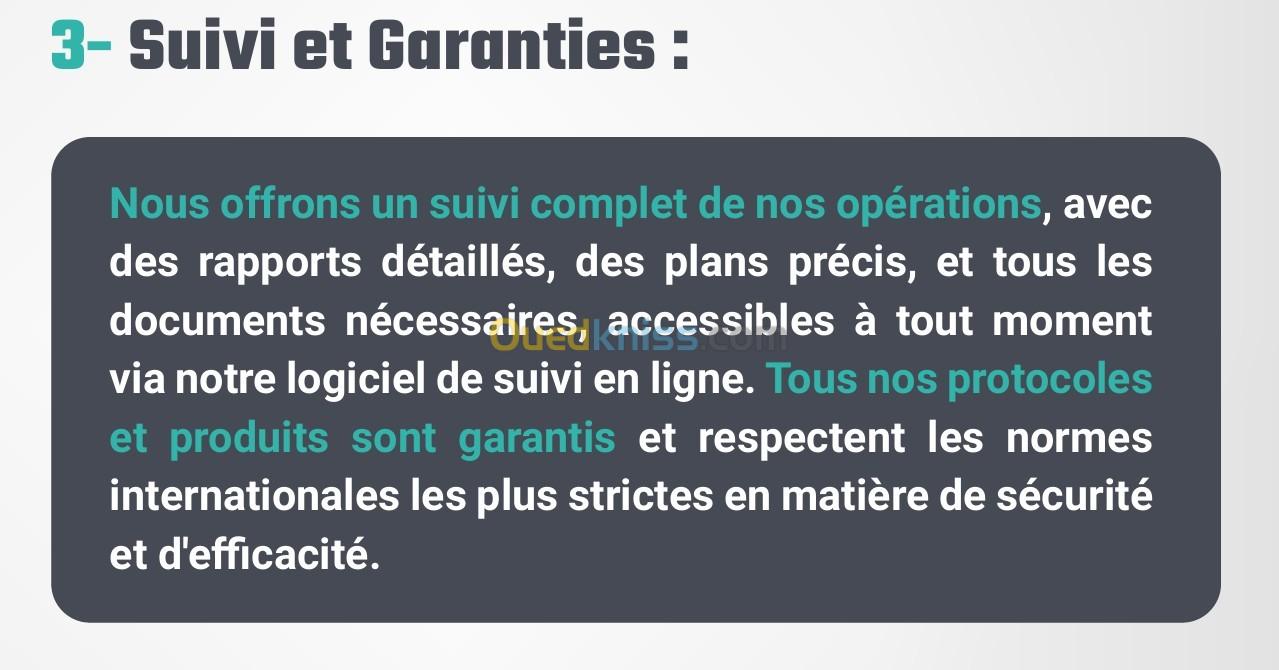 Dératisation - désinsectisation - désinfection - dépigeonnage - lutte anti nuisibles -blida.