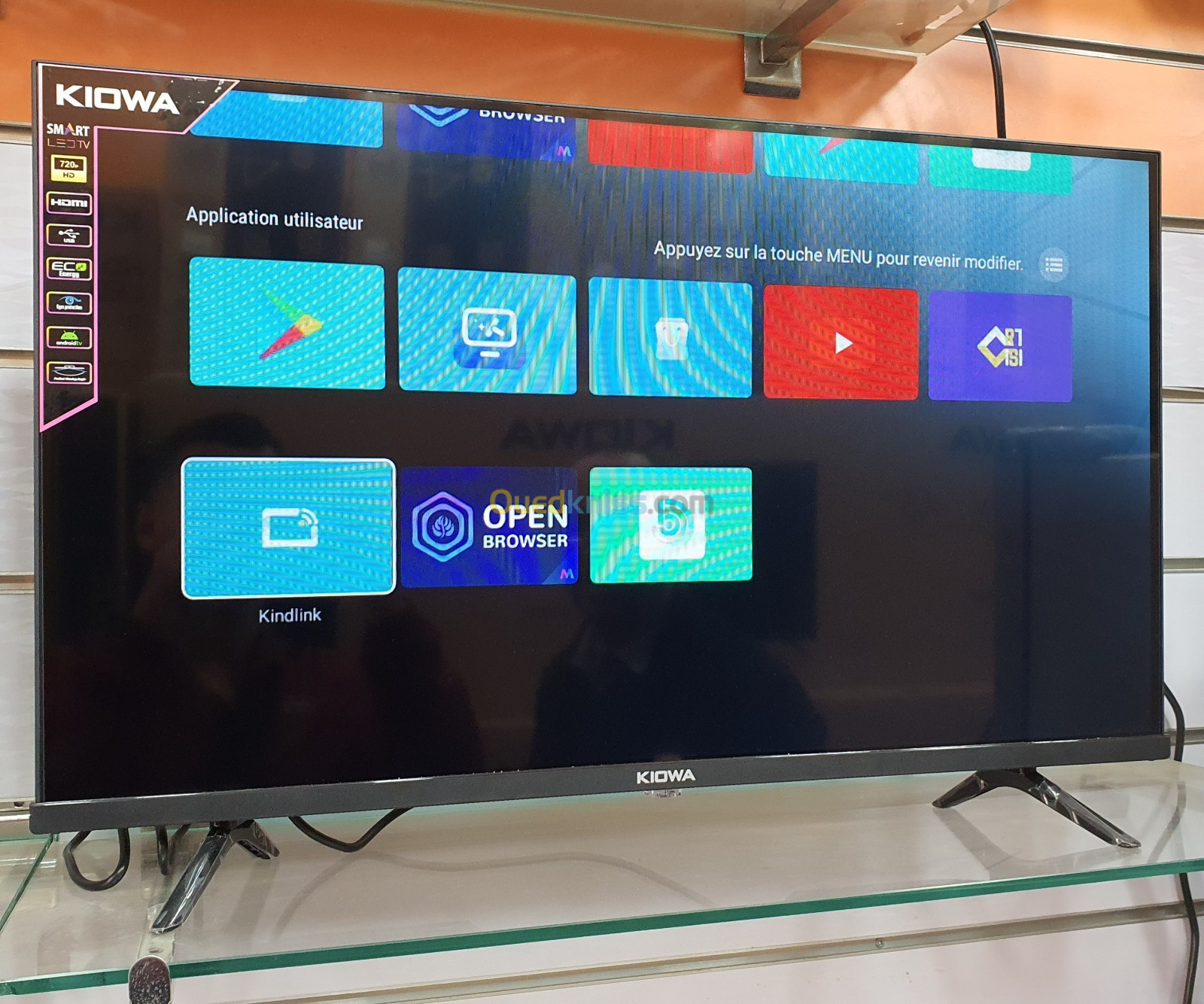 تلفاز كيوا حجم 32 بوصة اندريود جديد Tv KIOWA SMART 32 Pouce 