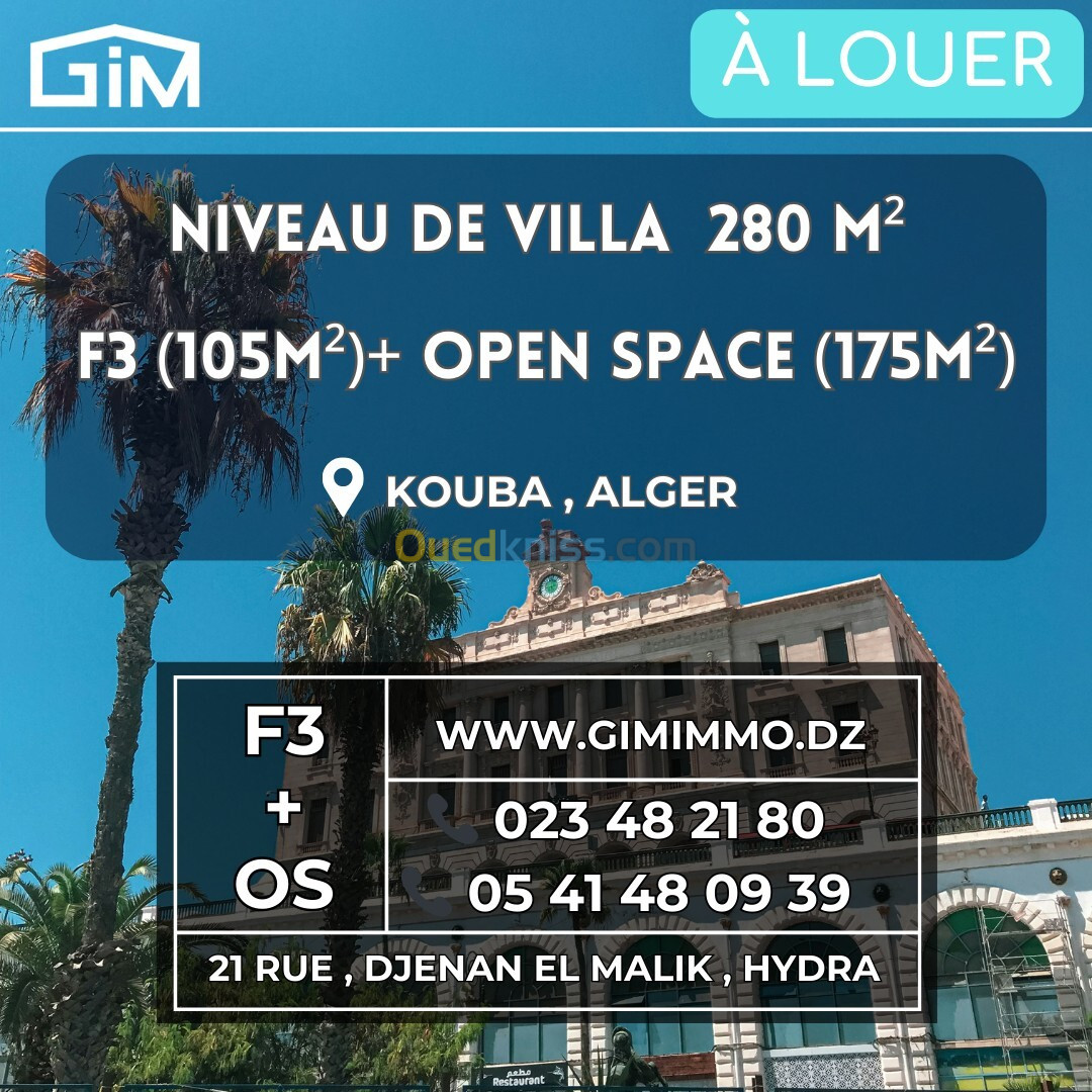 Location Niveau De Villa F5 Alger Kouba