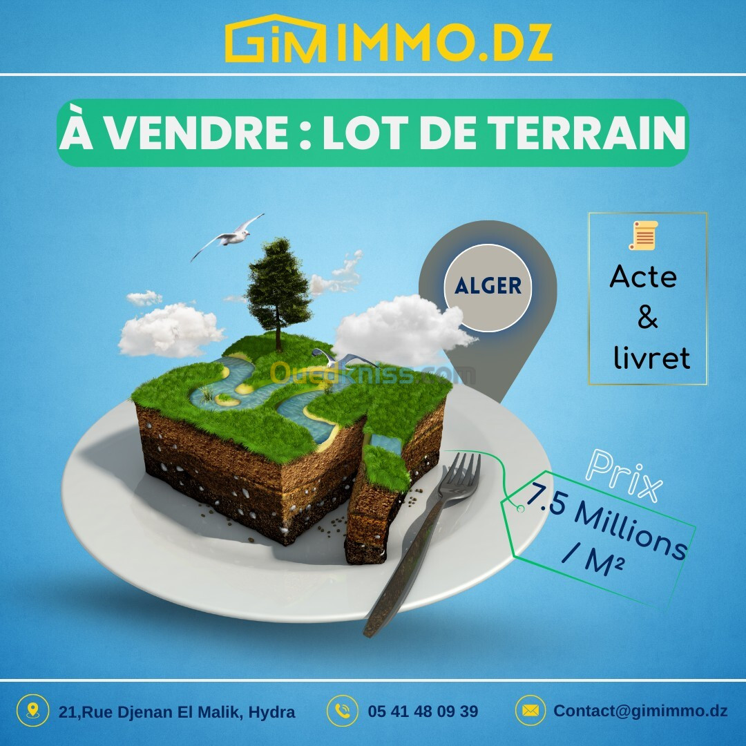 Vente Terrain Alger Saoula