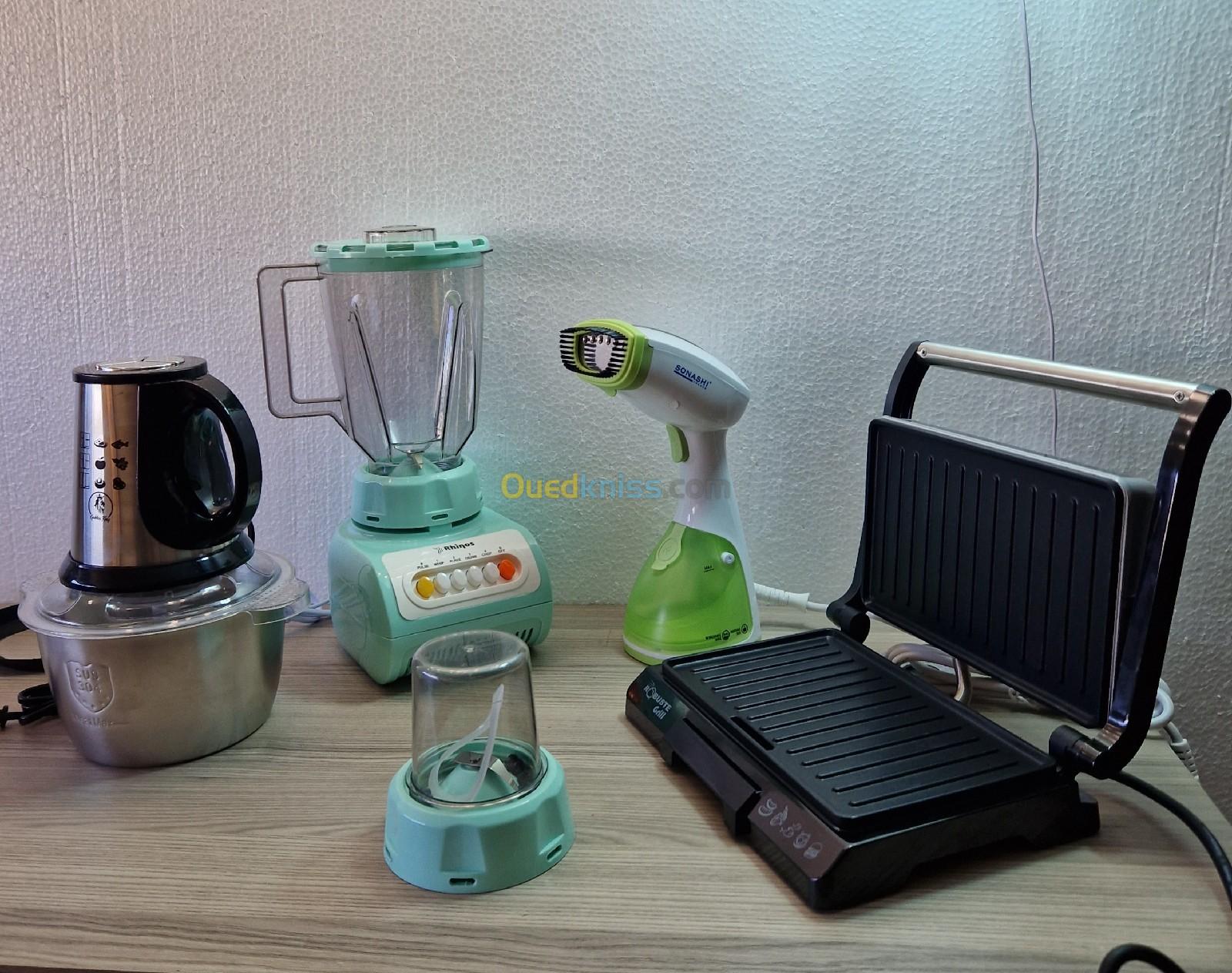 Panineuse robuste + difroisseur Sonashi+ blender 2en1+ hachoir inox 