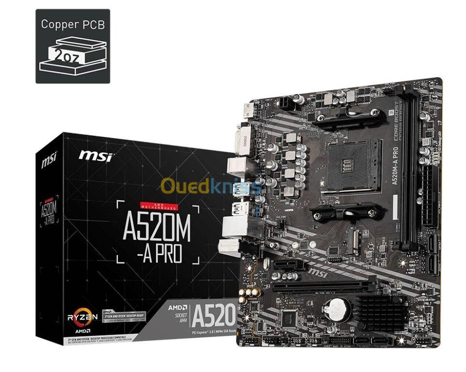 CARTE MERE AMD MSI A520M A PRO