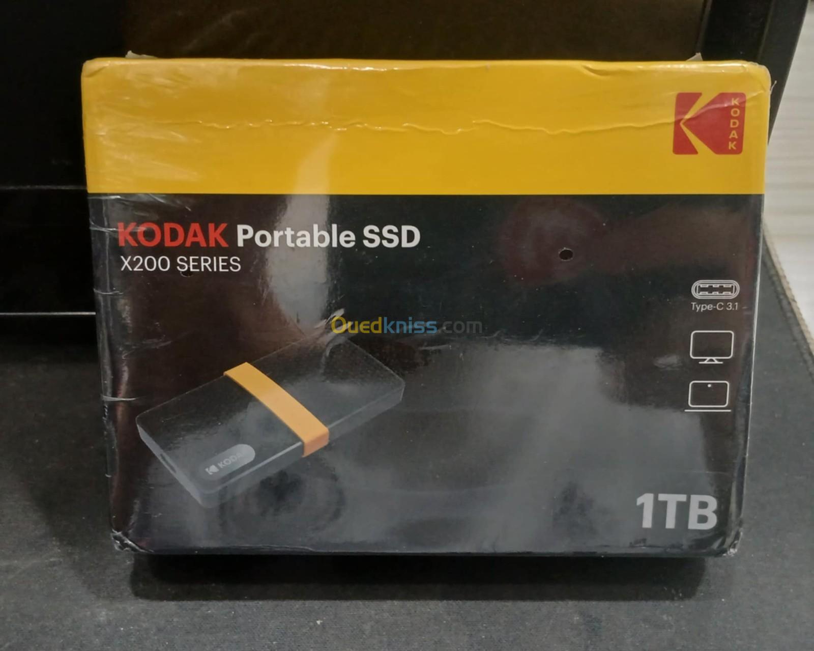 SSD EXTERNE KODAK X200 1TB USB-C 3.1 Gen 2 (10 Gbps)