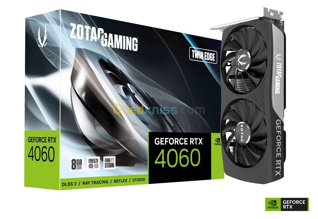 CARTE GRAPHIQUE NVIDIA GEFORCE ZOTAC RTX 4060 8GB Twin Edge