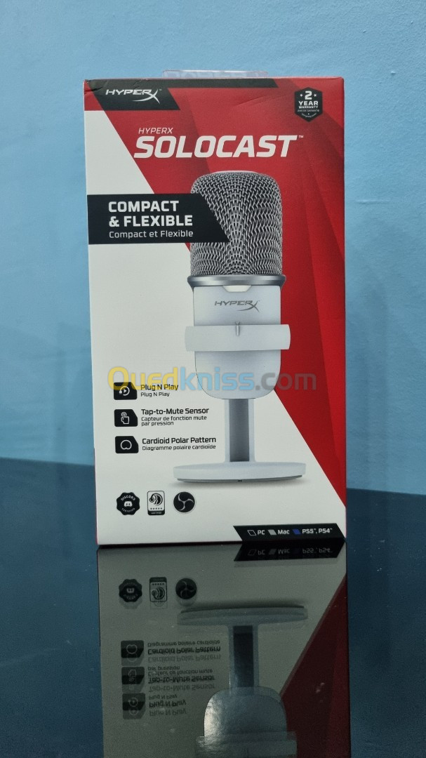 Microphone HyperX Solocast White