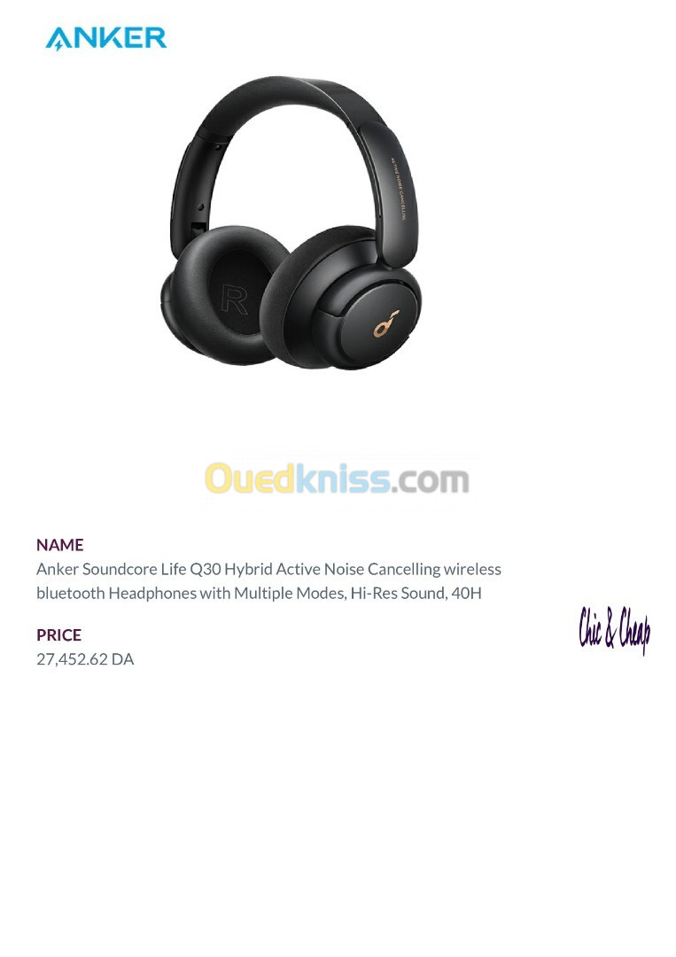 casque bluetooth casque sans fil anc casque antibruit actif écouteur sur l'oreille stéréo