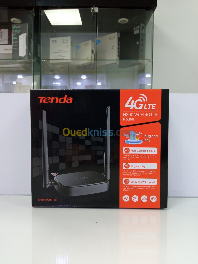 ROUTEUR Wi-Fi 4G LTE N300 TENDA 4G03 Pro