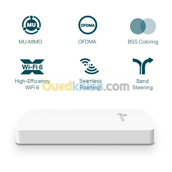 POINT D'ACCES TP-LINK Wi-Fi 6 AVEC PLAQUE MURALE AX1800 EAP615-Wall