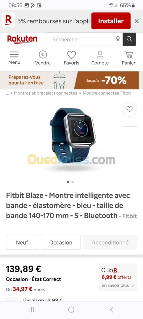 Montre fitbit 