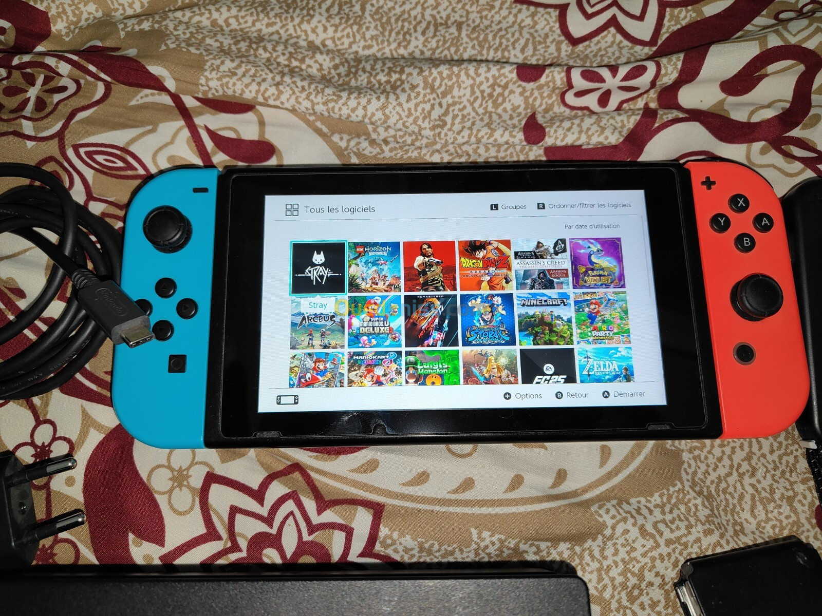 Nintendo switch V2 2019 Flashée puce 256 go 