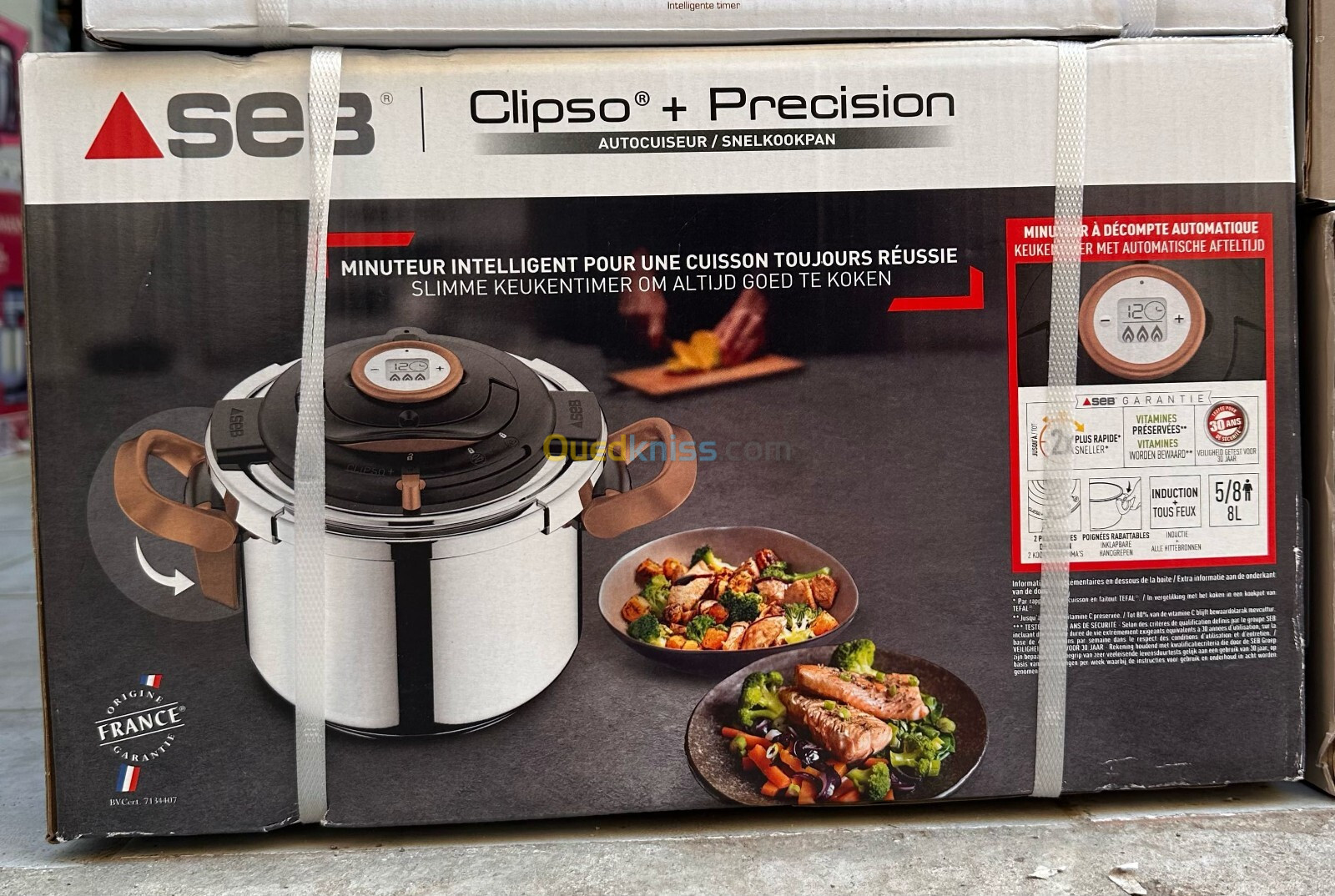 Seb Autocuiseur Clipso+ Précision Copper 8L Inox Tous feux dont induction 