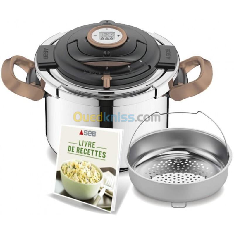 Seb Autocuiseur Clipso+ Précision Copper 8L Inox Tous feux dont induction 