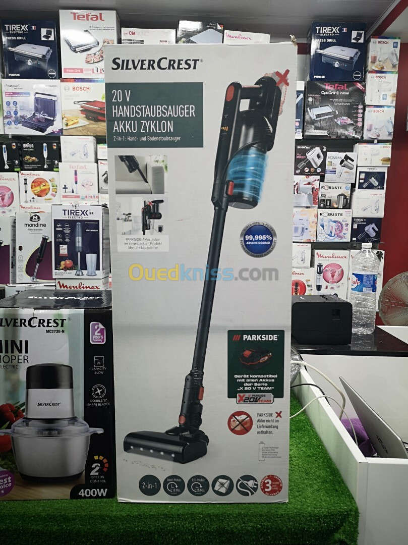 Aspirateur à main sans fil SILVERCREST 35 min20 V cyclone SHAZ 20 A1 avec batterie 20 V