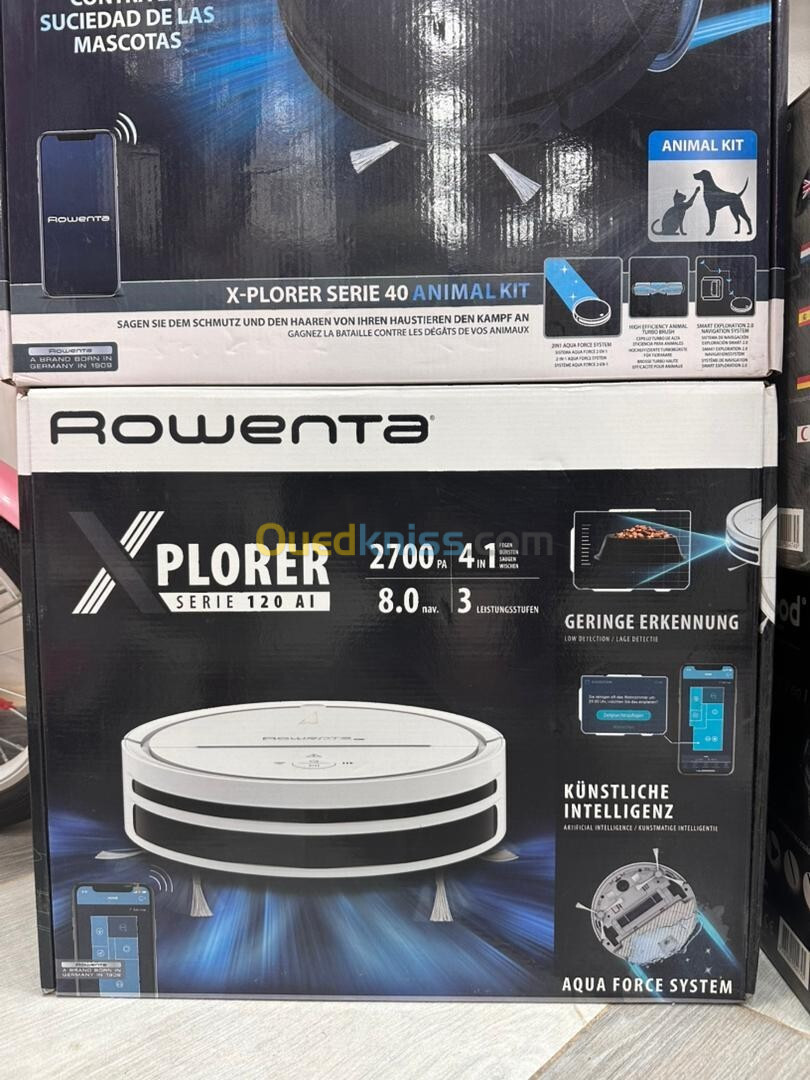 ASPIRATEUR ROBOT ROWENTA SERIER 120 AI XPLORER BLANC