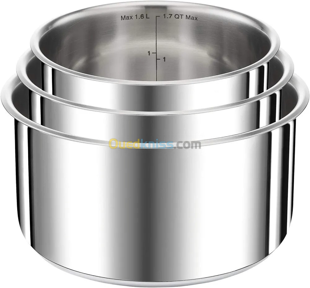  Seb Compact Inox Batterie de cuisine 20 pièces, Induction