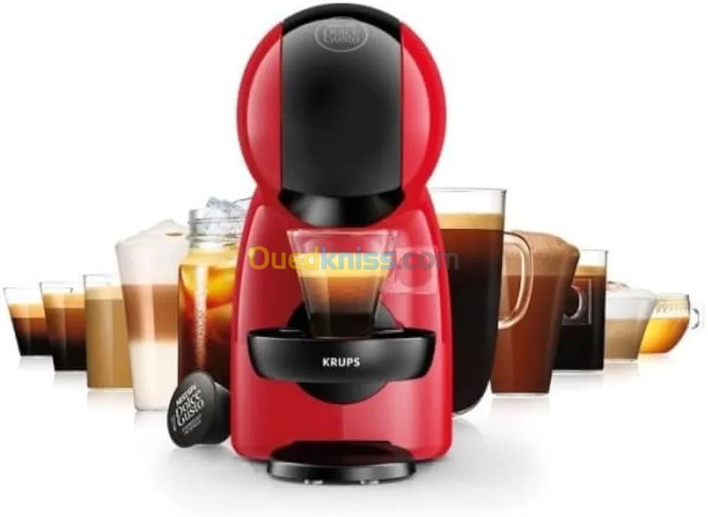 Machine À Café Krups 15 Bars Nescafé Dolce Gusto Piccolo XS Rouge,KP1A3510 ( 60 CAPSULES OFFERTES)