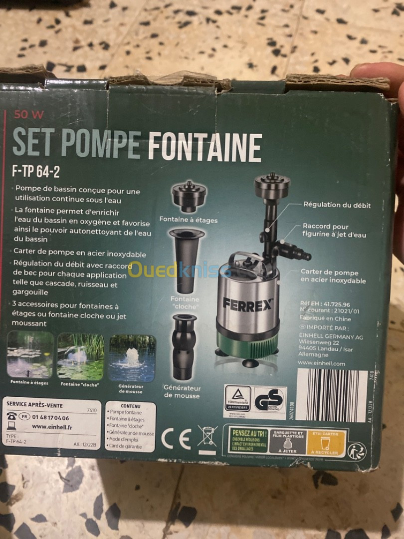 Set pompe Fontaine 