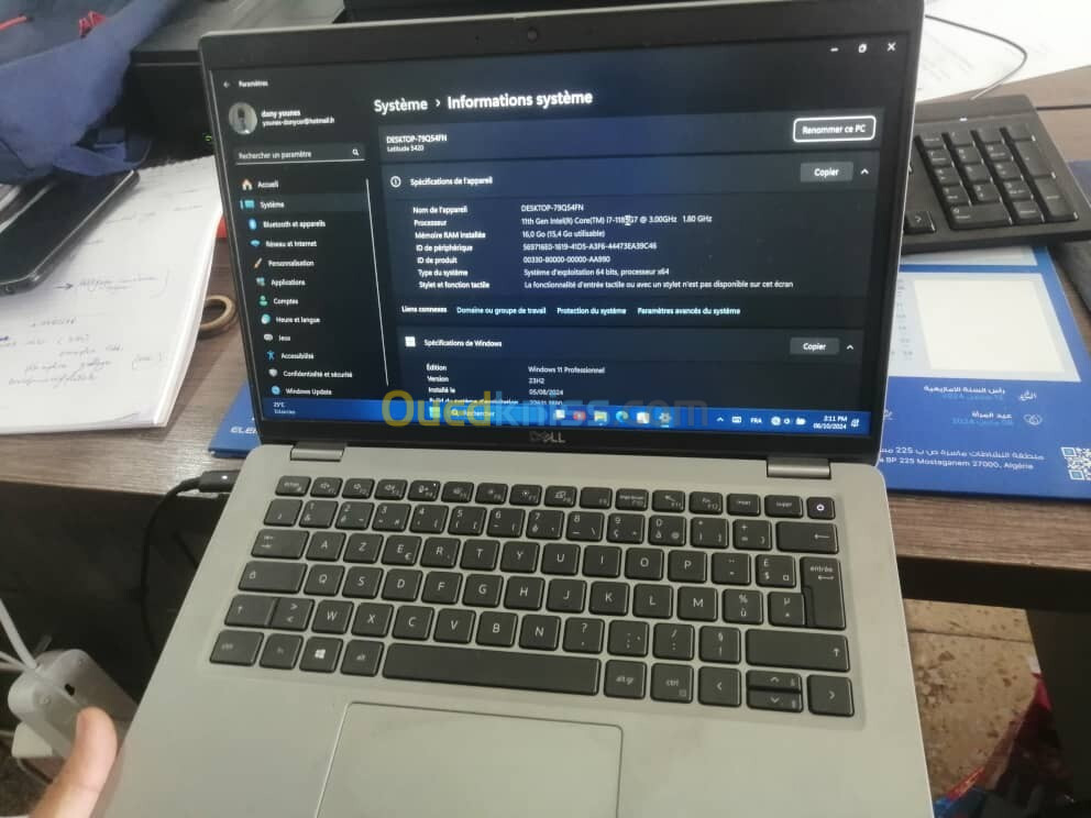 Vendre pc  Dell latitude 5420 i7 11generation ssd 