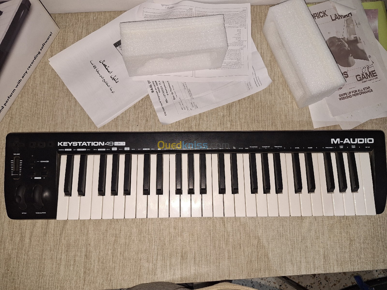 Clavier midi  M Audio  keystation 49 mk3