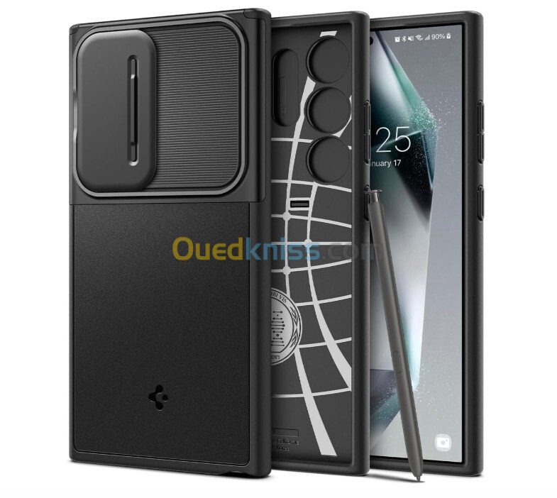 Spigen Pochette Optik Armor Antichoc Pour Samsung Galaxy S24 Ultra Protection Camera