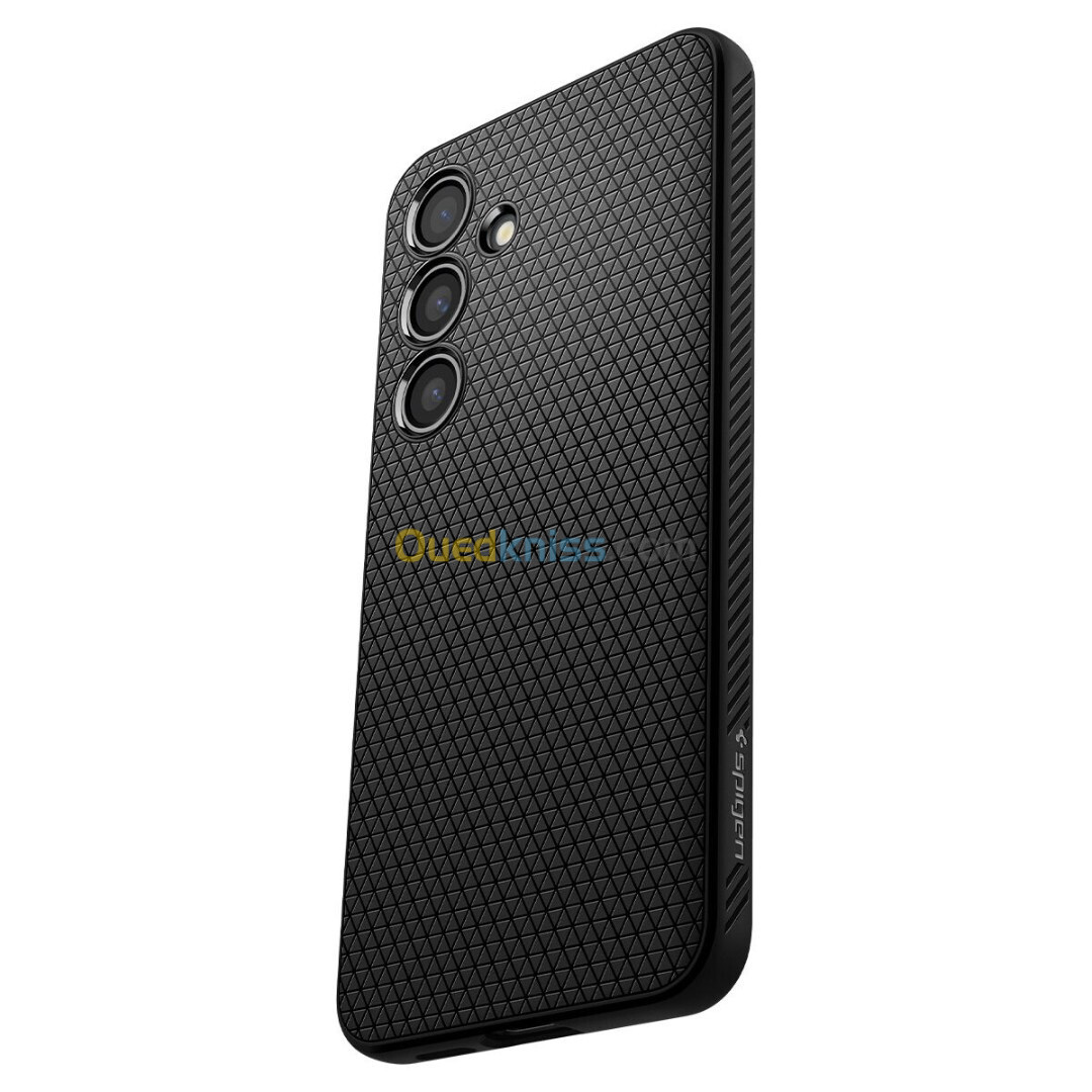 Antichoc Original S24 S24+ Spigen Liquid Air Coque Samsung Galaxy S24 et S24 Plus 5G - Noir Mat