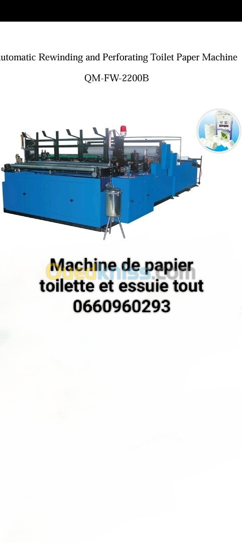 Machine de papier hygiénique et essuie tout 