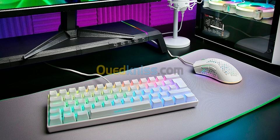 CLAVIER MARS GAMING MKMINI RGB 60% - DISPO BLACK & white 