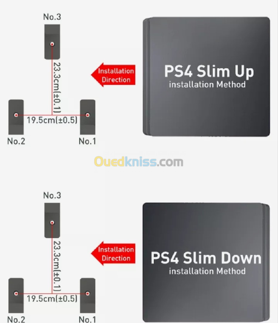 Support mural PS4 Slim