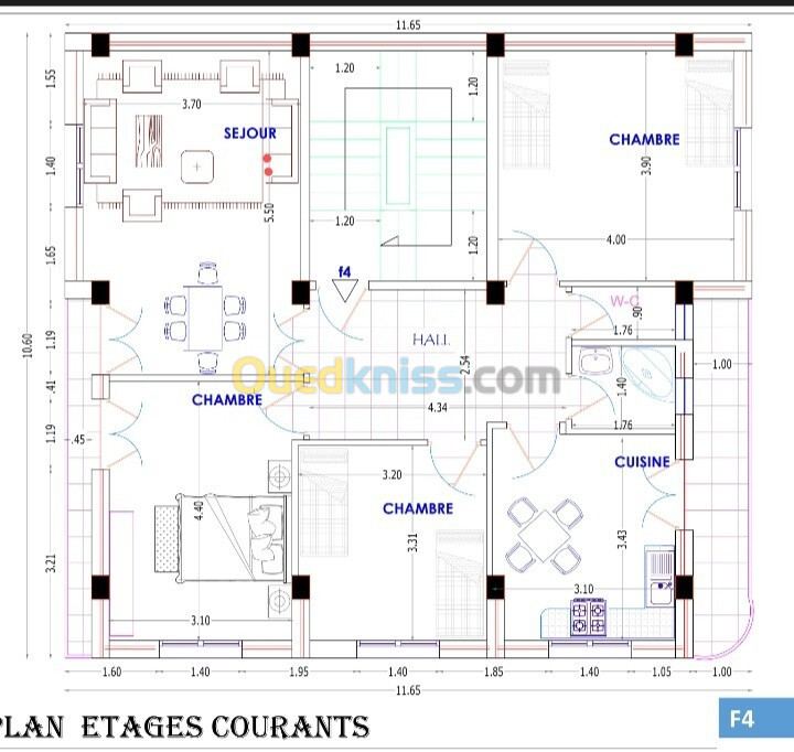 Vente Appartement F4 Jijel Jijel