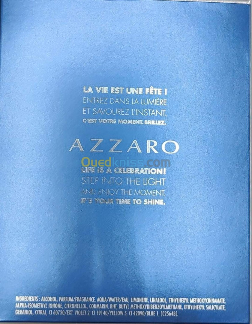 AZZARO CHROME UNITED  EU DE TOILETTE ORIGINAL