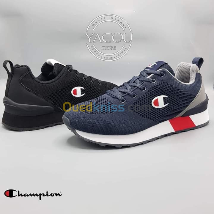 SOLDE CHAMPION GUERRO KNIT BLACK & BLEU ORIGINAL