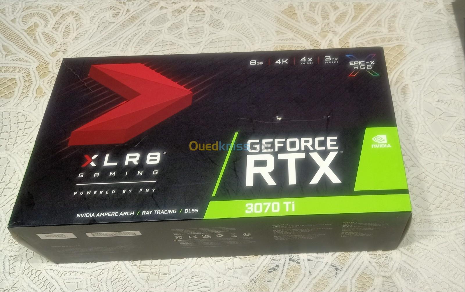 CARTE GRAPHIQUE RTX GEFORCE 3070 Ti XLR8 GAMING RGB 8GB