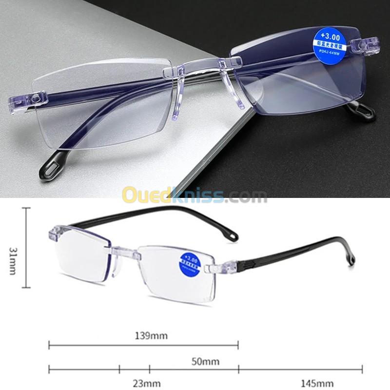 lunettes de lecture sans monture pour hommes et femmes.