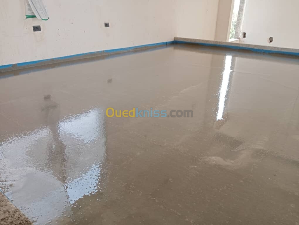 Chape liquide plancher chauffant 