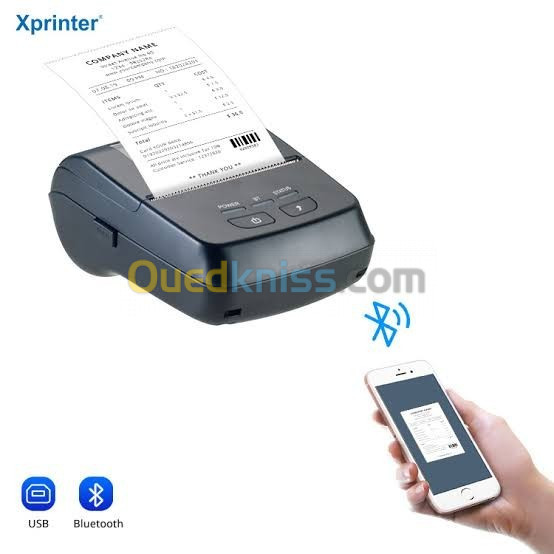 Mini imprimante portable xprinter xp-p801a 80mm originale gros et detail 