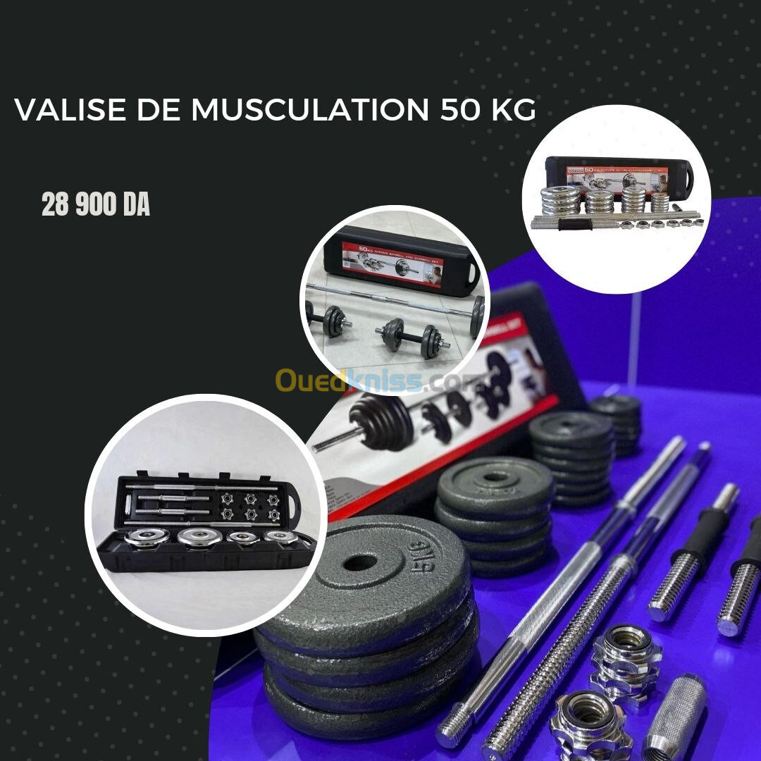 Valise de musculation 30/50/55 kg