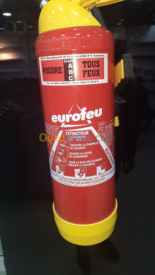 vente Extincteurs eurofeu 