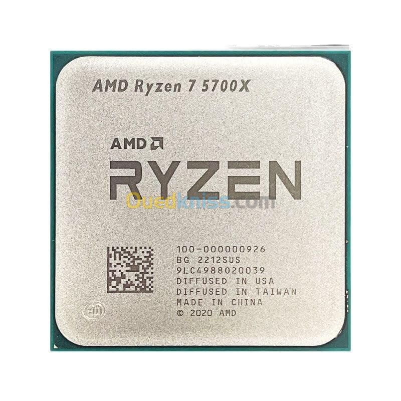 PROCESSEUR AMD RYZEN 7 5700X 8 CŒURS 16 THREADS 3.4 GHz (4.6 GHz MAX) 36MB CACHE SOCKET AM4