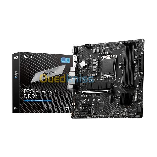 CARTE MÈRE MSI PRO B760M-P DDR4 - SOCKET LGA1700 - MICRO-ATX B760