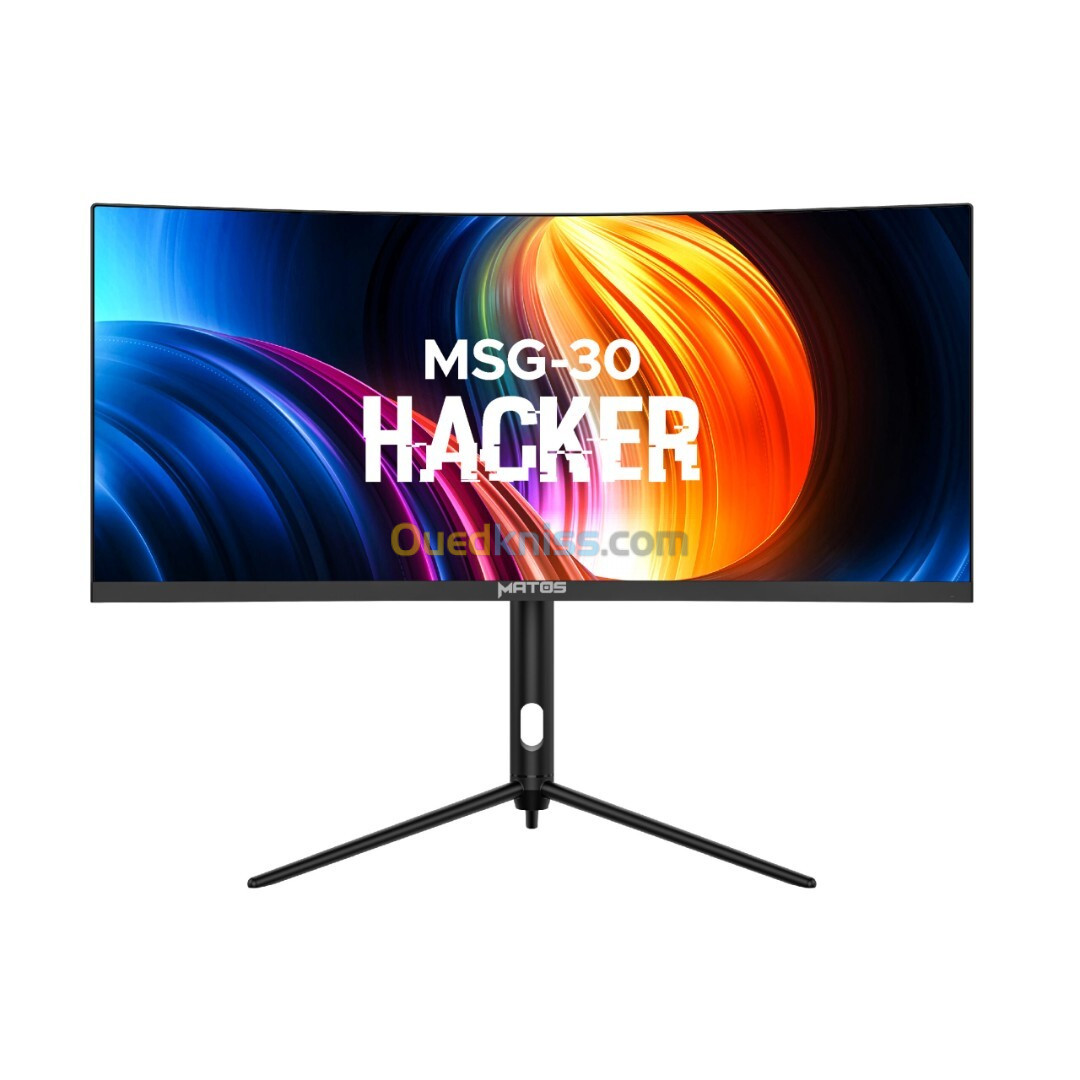 ECRAN MATOS HACKER MSG30 - 30" ULTRAWIDE CURVED GAMING - DALLE VA - 200HZ - 1MS - sRGB - NOIR