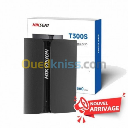 DISQUE DUR EXTERNE PORTABLE SSD HIKVISION HS-ESSD-T300S 512GB 