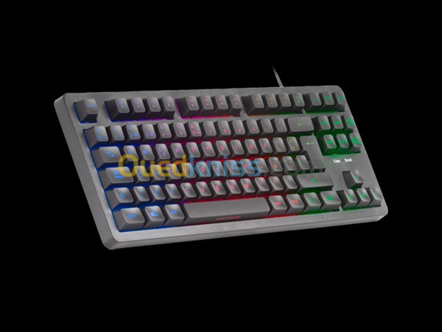 CLAVIER SEMI MECANIQUE MARS GAMING MK023 BLACK RGB